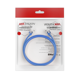 Cable de Parcheo (Patch Cord) / UTP / Cat. 6 (24 AWG) / 1 Metro (3.28 Pies) / Color Azul / Ideal para PoE+ / Interior