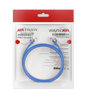 Cable de Parcheo (Patch Cord) / UTP / Cat. 6 (24 AWG) / 2 Metros (6.56 Pies) / Color Azul / Ideal para PoE+ / Interior