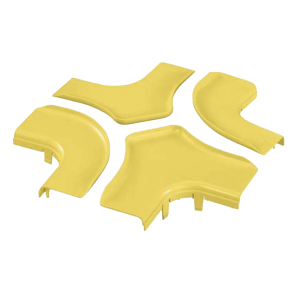 Tapa Para Accesorio de 4 Vías Horizontal FRFWC6X4LYL, Para Canaletas FiberRunner™ 6X4, Color Amarillo