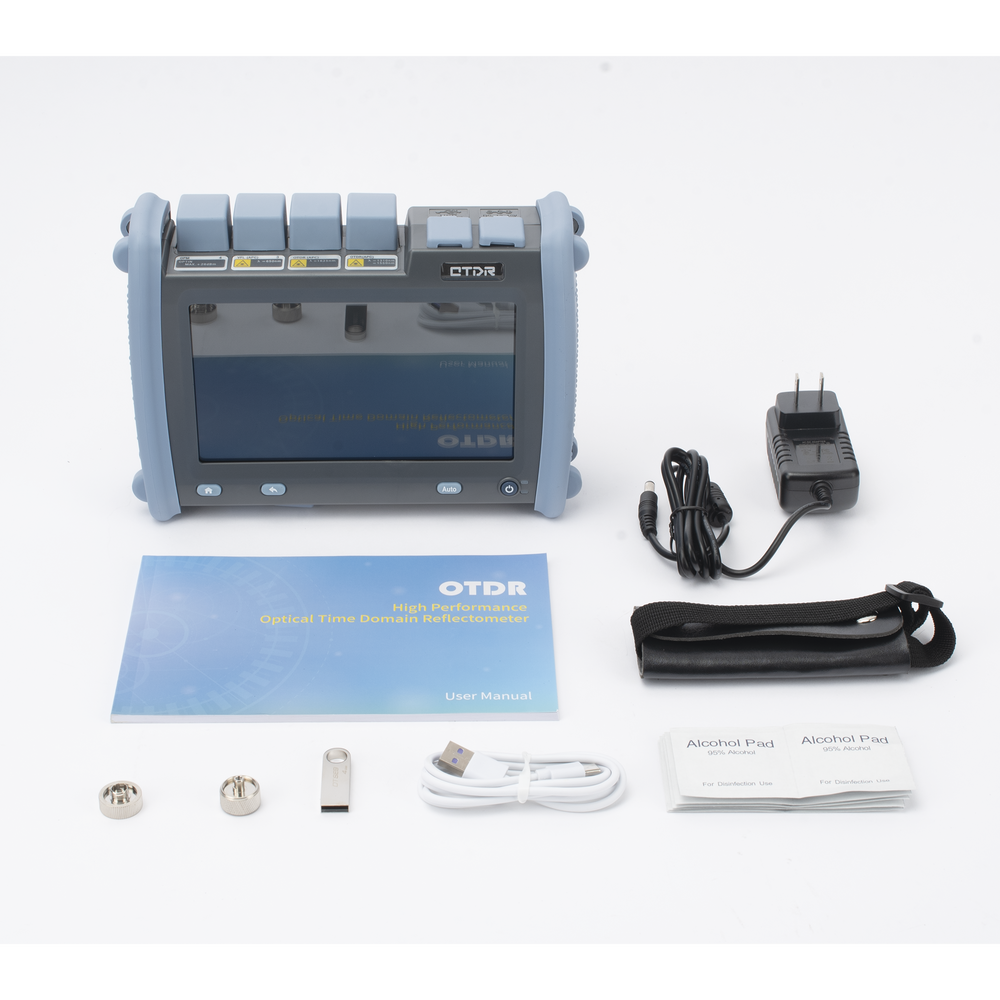 OTDR PRO de Alto Rendimiento para Enlaces de Fibra Óptica Monomodo y Multimodo / Longitudes de Onda: 850nm, 1300nm, 1310nm y 1550nm / Zona Muerta por Evento de 0.8 Metros (2.62 Pies) / VFL 5mW / Distancia de Prueba de hasta 420 km - Imagen 2