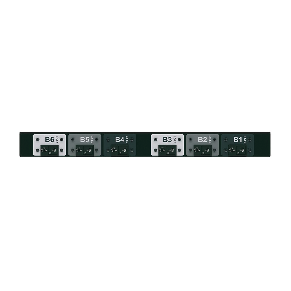 PDU Básico para Distribución de Energía, Plug de Entrada Trifásico CS8365C, Con 6 Contactos C19, Instalación Horizontal de 19in, 1UR, 50 Amp, 208 Vca - Imagen 4