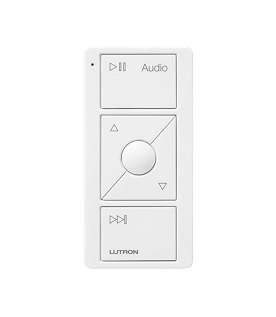 Control Pico inalámbrico para audio con Sonos: reproducir, pausar, volumen y favoritos; requiere hub Caseta Wireless, RA2 Select, RadioRA 3 o HomeWorks