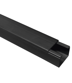 Canaleta TMK 1720 Color Negro con Cinta Adehsiva, 5 Ft. De Largo (1.5 m), Para uso en Exterior con Bajo Voltaje (5201-21362)