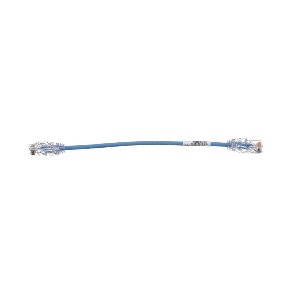 Cable de Parcheo TX6, UTP Cat6, Diámetro Reducido (28AWG), Color Azul, 20.2 cm (8 Pulgadas) - Imagen 2