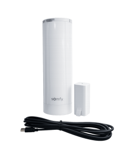 Motor para Cortinas Movelite WireFree RTS / Batería Recargable 2000 mAh / Capacidad 35 kg / Control RTS 433.42 MHz / IP30 / Hasta 10 m de Riel / Touch Motion / Compatible con App Inteo Somfy
