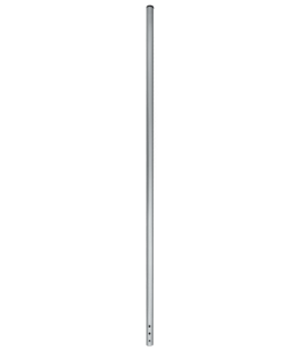 Poste de Esquina de Acero Galvanizado / Diámetro 1" / Longitud 100cm / Forma Redonda / Espacio para 5 Aisladores Esquina / Incluye Tapa / Peso 0.8 KG