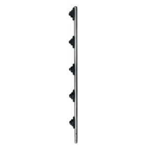 Poste de Paso de Acero Galvanizado / Diámetro 1" / Longitud 100cm / Forma Redonda / 5 Aisladores Integrados / Incluye Tapa / Peso 0.8 KG