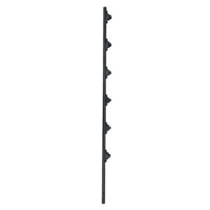 Poste de Paso / Tubo de Acero Galvanizado / Diámetro 1" / Longitud 140 cm / 6 Aisladores / Color Negro / 1 KG