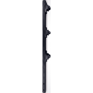 Poste de Paso / Tubo de Acero Galvanizado / Diámetro 1" / Longitud 75 cm / 3 Aisladores / Pintura Negra / Peso 0.5 KG