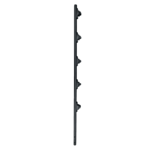 Poste de Paso / Tubo de Acero Galvanizado / Diámetro 1" / Longitud 120 cm / 5 Aisladores / Color Negro / Peso 0.9 KG