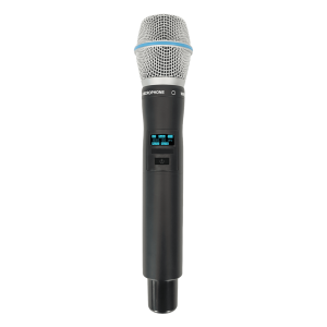 Micrófono Mano Inalámbrico EP-59H | Rango Frecuencia 470-510MHz, 540-590MHz, 640-690MHz, 807-830MHz | Potencia Salida ≥10dBm | Autonomía >10 Horas | Mute Automático por Caída | Display OLED | 7 Niveles Potencia Aju