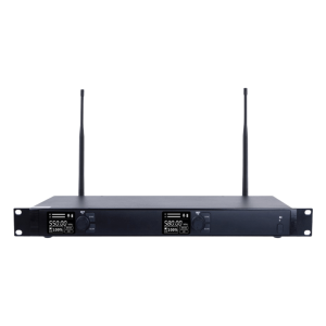 Receptor Inalámbrico Dual Canal Digital U-Band | 4 Bandas de Frecuencia (470-830 MHz) | Transmisión Digital pi/4-DQPSK | Pantalla TFT-LCD 2.2" | Anti-Interferencia con ID Code Pilot | Salidas Balanceadas y Desbalanceadas | Ecualizacion
