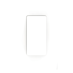 Placa de pared Claro de 1 espacio sin tornillos visibles, acabado blanco brillante, para atenuadores e interruptores Lutron de estilo decorador