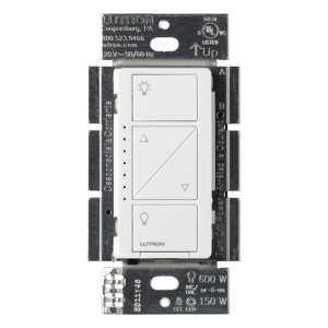 Atenuador de pared inteligente Caseta Wireless PRO de 120 V, 250 W LED / 1000 W incandescente-halógeno, neutro opcional, compatible con controles Pico y Smart Bridge