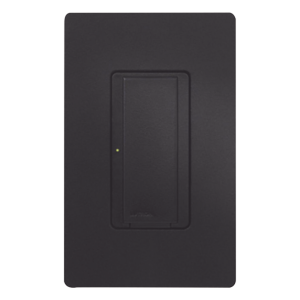 Switch de pared inteligente de doble voltaje 120-277 V, dos hilos sin neutro, 8 A en iluminación y motores de hasta 1/10 HP, para RadioRA 2 y RA2 Select, color Midnight