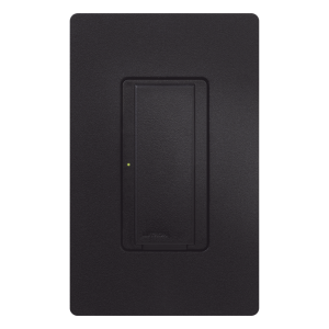 Switch de pared inteligente RadioRA 2 con cable neutro, 8 A en iluminación y motores de hasta 1/4 HP, 120 V, unipolar o multilocación, color Midnight