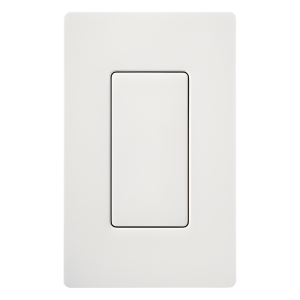 Inserto ciego estilo Designer para cubrir espacios sin usar en placas de pared Lutron Claro y Satin Colors, instalación a presión sin tornillos, color blanco brillante