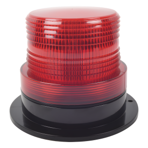 Burbuja Brillante de Larga Vida Útil, con 8 LEDs Color Rojo, Domo Rojo, 12Vcd