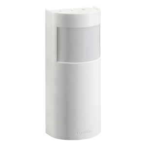 Sensor de ocupación y vacancia inalámbrico de esquina, PIR 90°, cobertura hasta 232.3 m² y alcance de 15.2 m, a batería, compatible con RadioRA 2, RA2 Select, RadioRA 3 y Vive