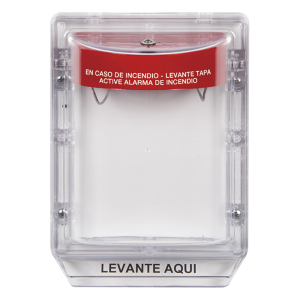 Cubierta Protectora de Policarbonato Serie Stopper IIÆ, Con Bocina, Sin Espaciador, Montaje Empotrado, Etiqueta en Español