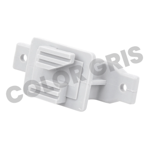 Aislador de Paso Gris Reforzado para Cercos Eléctricos / Aislamiento hasta 18 kV / Resistente a Clima Extremo / Polipropileno y Policarbonato