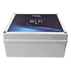 Modulo WIFI LITE con gabinete para uso en Energizadores YONUSA / Aplicación sin costo / Botón de Pánico/ 1 Salida Propósito General