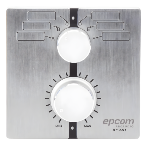 Control de  Volumen Remoto con Selector de Canales | Compatible con Amplificador SF2240UC - SF4240UC