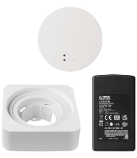 Kit de procesador para sistema de iluminación RadioRA 3, alimentación PoE, hasta 100 dispositivos Clear Connect Tipo X y 95 Tipo A, incluye inyector PoE y cables Ethernet