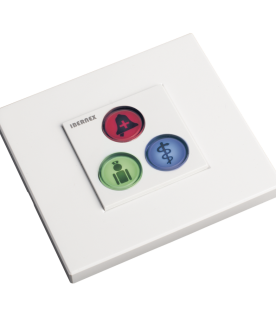 Modulo de 3 Botones iluminados para habitación de Hospital / Alarma / Cancelar y Código Azul / BUS RS485 / Compatible con NX0019/B, NX1021 Y NX0015