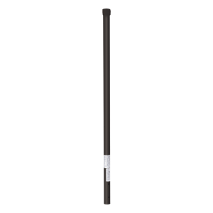 Poste de ESQUINA color Negro para Cerca Electrificada. Tubo Galvanizado cal. 18 de 1" Diam. y 0.8m Alto con Tapón, ideal para 3 aisladores