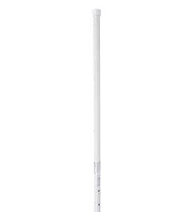 Poste de Esquina de 0.8m para Cerca Electrificada. Tubo Galvanizado cal. 18 de 1"Diam. con Tapón, ideal para 3 Aisladores.