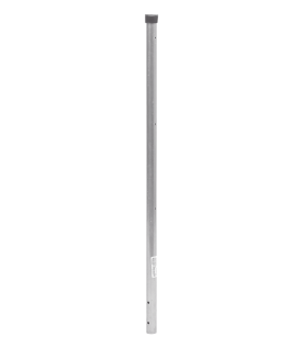 Poste de ESQUINA para Cerca Electrificada. Tubo Galvanizado cal. 18 de 1" Diam. y 0.8m Alto con Tapón, ideal para 3 Aisladores