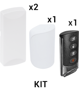KIT Básico Sensores Inalámbricos - Incluye 2 Contactos Magnéticos, 1 PIR y 1 Llavero - Compatibles con Honeywell y PRO4GEN2
