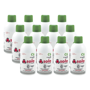 Paquete De 12 Latas De Gas Genuino De Monóxido De Carbono (CO) De Uso Manual o En Dispensadores SOLO-330/SOLO-332