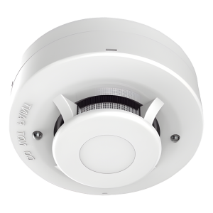 Detector de Humo Fotoeléctrico No Direccionable de 4 Hilos / DC 12 V / Algoritmos de Detección Avanzada / LED Duales 360° / Salida de Relé N/C o N/A / Montaje en Techo