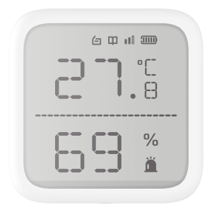 (AX PRO) Detector de Temperatura y Detector de Humedad Inalámbrico / 2.7" de Tamaño / Uso en Interior / Rango de Detección desde -35°C hasta 99°C