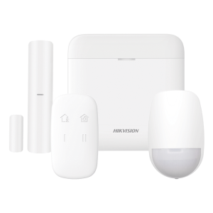 (AX PRO) KIT de Alarma AX PRO / Incluye: 1 Hub con bateria de respaldo / 1 Sensor PIR / 1 Contacto Magnético / 1 Control Remoto / WiFi / Compatible con Hik-Connect P2P
