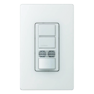 Interruptor con sensor de ocupación de doble tecnología PIR y ultrasónico, dos circuitos, 120-277 V