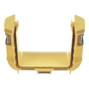 Union Recta "Cople", Para Canaleta FiberRunner™ 4X4, Color Amarillo