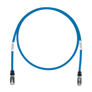 Patch Cord Cat6A, Blindado S/FTP, CM/LS0H, 7.62 Metros (25 Pies), Color Azul