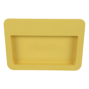 Tapa Final Para Canaletas FiberRunner™ 6x4, de Instalación a Presión, Color Amarillo