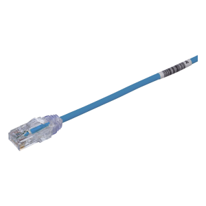 Cable de Parcheo TX6, UTP Cat6, Diámetro Reducido (28AWG), Color Azul, 10 Metros (32.81 Pies)
