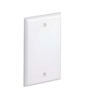 Placa de Pared Ciega Universal, Material ABS, Color Blanco Mate