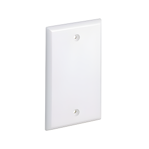 Placa de Pared Ciega Universal, Material ABS, Color Blanco Mate
