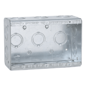 Caja Multigang de 3 Gangs / Profundidad de 2-1/2" / 16 Entradas de 1/2" y 3/4".