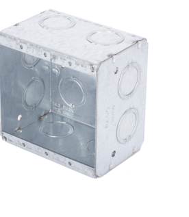 Caja Multigang de 2 Gangs/ Profundidad de 2-1/2 Pulgadas (6.35 cm)/ 12 Entradas de 1/2 - 3/4 Pulgadas (1.27 - 1.91 cm)