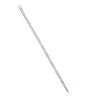 Cincho de plástico, Color Natural, 4.8 x 370 mm, Ideal para sujeción de cables (Bolsa con 100 piezas)