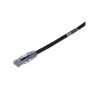 Cable de Parcheo TX6, UTP Cat6, 24 AWG, CM, Color Negro, 6.1 Metros (20 Pies)