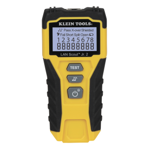 Tester  de Cable LAN Scout™ Jr. 2/ Para: Prueba aprobada/ Error de Cableado/ Falla de Circuito Abierto o Cortocircuito/ Par Dividido/ Blindaje.
