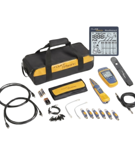 Kit Profesional de Verificador de Red MicroScanner2, para Comprobación de Redes de Voz, Datos y Video, con Pantalla LCD Retroiluminada